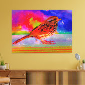 コズミックバードドリームスケーププリント» キャンバスプリント (インサイチュ (リビング))
