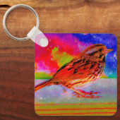 コズミックバードドリームスケーププリント» キーホルダー (正面)