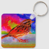 コズミックバードドリームスケーププリント» キーホルダー (裏面)