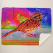 コズミックバードドリームスケーププリント» シェルパブランケット (正面(横))