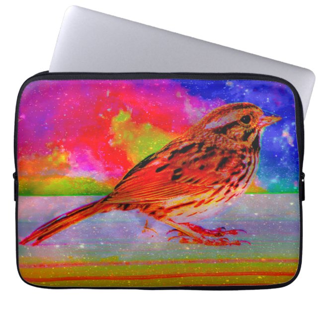 コズミックバードドリームスケーププリント» ラップトップスリーブ (正面)