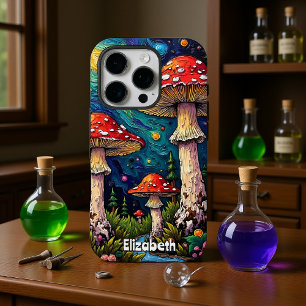コズミックパインマッシュルームメドウ iPhone 16 PROケース