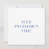 コズミックパステルバタフライ 招待状 (裏面)