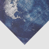 コズミックパープルアンティーク天体世界地図 薄葉紙 (詳細)
