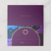 コズミックパープルアーチ占星術の銀河系座席表 プレイスカード (外部開封)