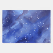 コズミックパープルインディゴスター ラッピングペーパーシート (正面)