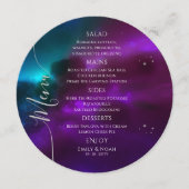 コズミックパープルティール（緑がかった色）シルバーサンムーンスターズ結婚ズ メニュー (正面)