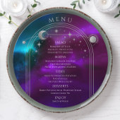 コズミックパープルティール（緑がかった色）シルバーサンムーンスターズ結婚ズ メニュー