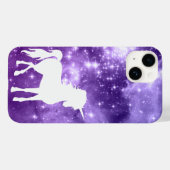 コズミックパープルマジックスターホワイトユニコーン Case-Mate iPhoneケース (裏面 (横))