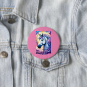 コズミックパープルユニコーンボタン 缶バッジ (インサイチュ)