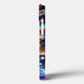 コズミックパープル金ゴールドピンクナイトスカイ銀河系コラージュ Case-Mate iPhoneケース (裏面 / 左)