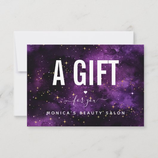 コズミックパープル銀河系ナイト美しいサロンスパーク (正面)