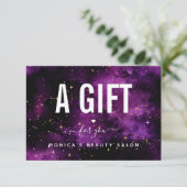 コズミックパープル銀河系ナイト美しいサロンスパーク (スタンド正面)