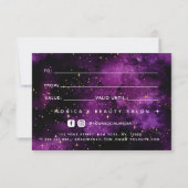 コズミックパープル銀河系ナイト美しいサロンスパーク (裏面)