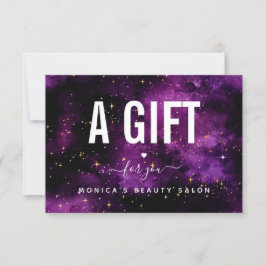 コズミックパープル銀河系ナイト美しいサロンスパーク