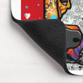 コズミックピットブル – 明カラフルるい – ギフトアイディア マウスパッド (コーナー)