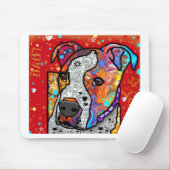 コズミックピットブル – 明カラフルるい – ギフトアイディア マウスパッド (マウス)