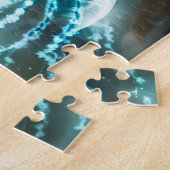 コズミックピンクブルー赤ゼリーフィッシュおもしろい海 ジグソーパズル (側面)