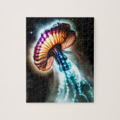 コズミックピンクブルー赤ゼリーフィッシュおもしろい海 ジグソーパズル (縦)