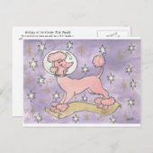 コズミックピンクプードルの祝日 シーズンポストカード (正面/裏面)