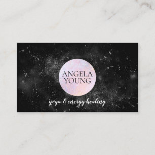 コズミックピンクムーンヨガ、ライフコーチ、アストロガー 名刺