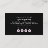 コズミックピンクムーンヨガ、ライフコーチ、アストロガー 名刺 (裏面)