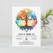 コズミックファンタジーツリー誕生日 招待状 (スタンド正面)