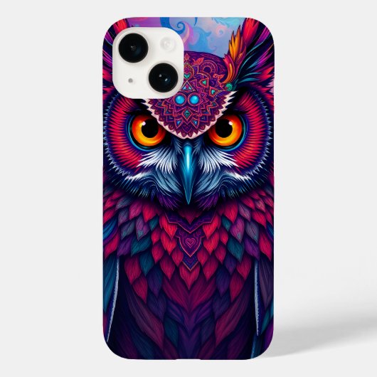 コズミックフクロウの守護者 Case-Mate iPhoneケース (裏面)