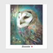 コズミックフクロウファンタジーアート シール (シート)