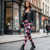 コズミックフラッタピンクバタフライレギンス レギンス