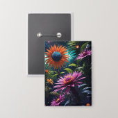 コズミックフラップボタン 缶バッジ (正面/裏面)