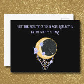 コズミックフローラムーン感動的引用文 ポストカード