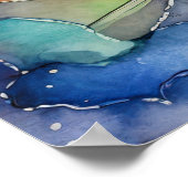 コズミックブラックキャットアートシアルキャット魔法精神 ポスター (角)