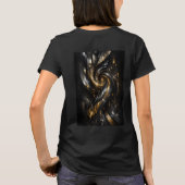 コズミックブラックホール3DレディースTシャツ Tシャツ (裏面)