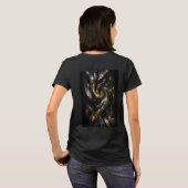 コズミックブラックホール3DレディースTシャツ Tシャツ (裏面フル)