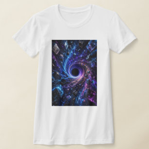 コズミックブラックホール3DレディースTシャツ Tシャツ