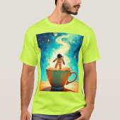 コズミックブリュー:宇宙飛行士のコーヒーの夢 Tシャツ (正面)