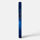 コズミックブルーネブラ抽象芸術 Case-Mate iPhoneケース (裏面 / 左)