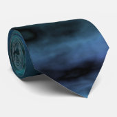 コズミックブルーフェイクマーブル ネクタイ (ロール)