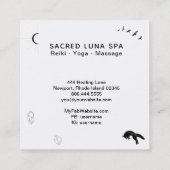 *~*コズミックブルームーンフォックス松の木に虹 スクエア名刺 (裏面)