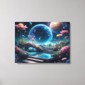 コズミックブロッサムブリッジ キャンバスプリント (正面)