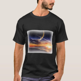 コズミックプラネットホライズンベーシックダークTシャツ Tシャツ