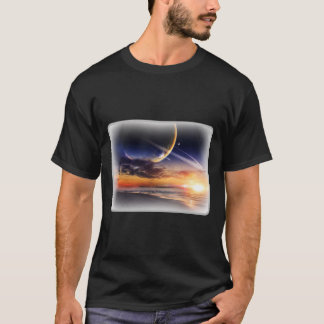 コズミックプラネットホライズンベーシックダークTシャツ Tシャツ