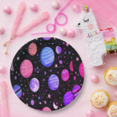 コズミックプレート宇宙をテーマにしたキッズディナーウェア ペーパープレート (パーティー)