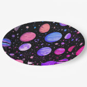 コズミックプレート宇宙をテーマにしたキッズディナーウェア ペーパープレート (アングル)