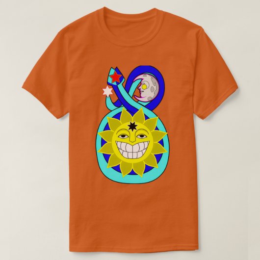 コズミックヘビ Tシャツ (デザイン正面)