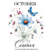 コズミックペタルズ・10月の誕生花ノートブック