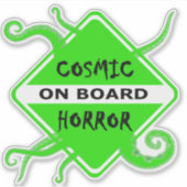 コズミックホラーオンボードミディアムウィンドウデカール シール (正面)