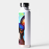 コズミックボストンテリアモノグラム ウォーターボトル (左面)