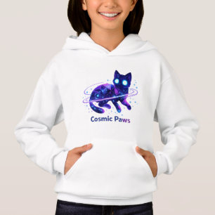 コズミックポウズギャラクシーキャットキッズパーカー